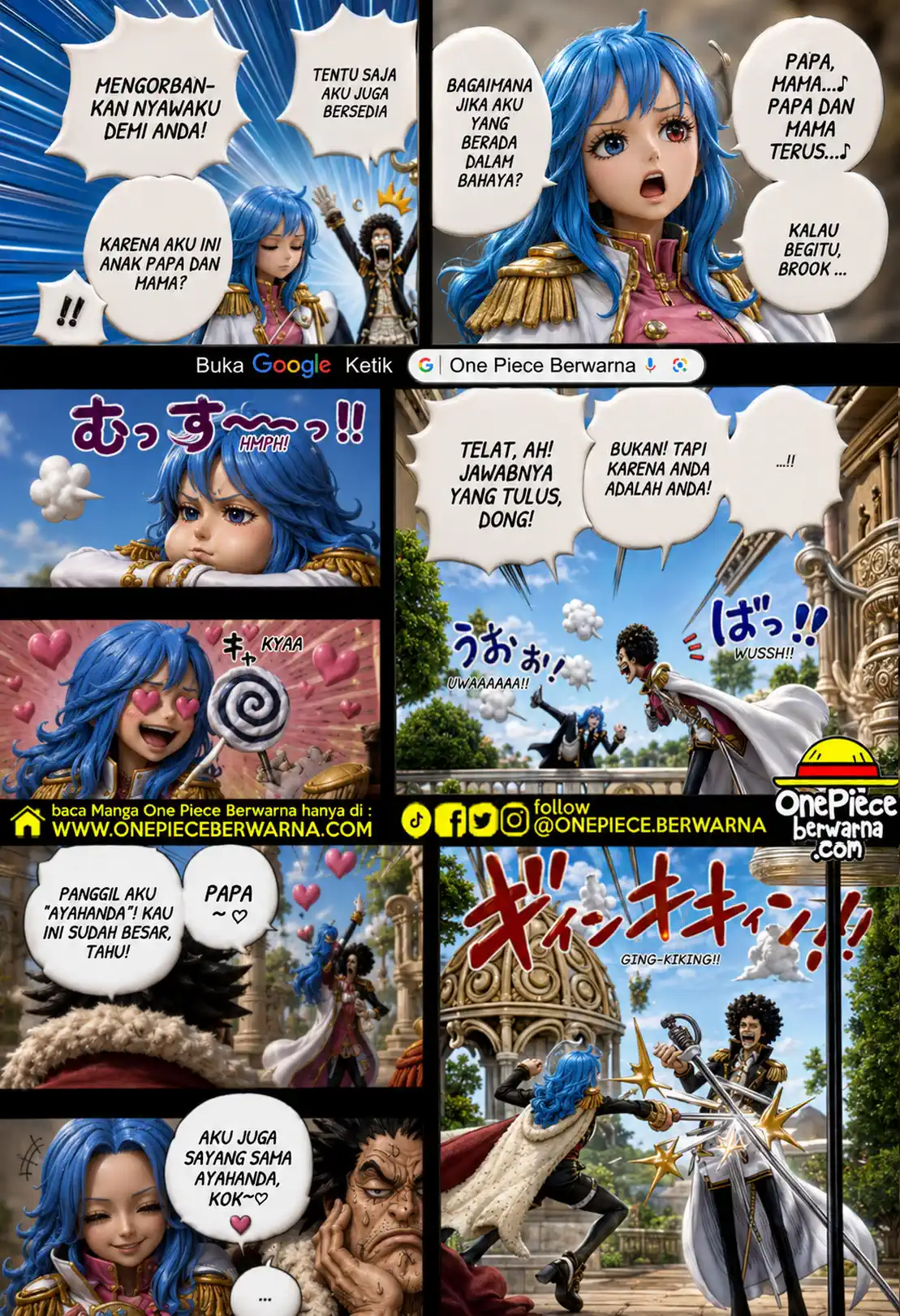 One Piece berwarna 1185 1186 1187 bahasa indonesia